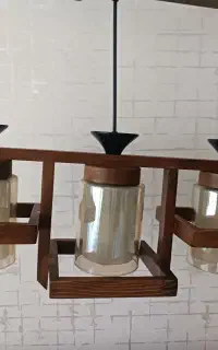 لوستر چوبی مدرن