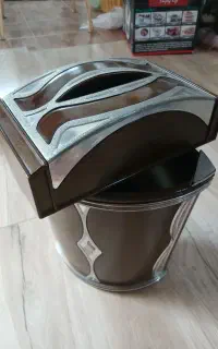 جا دستمال وسطل آشغال ست