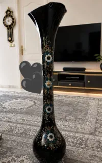 گلدون بلند شیشه ای خوشگل