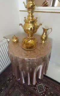 سماور زغالی از جنس برنج