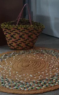 زنبیل وسفره حصیری شیک