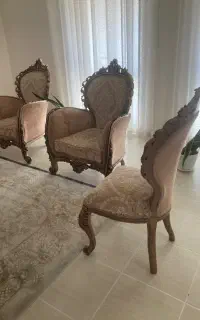 ست مبلمان ۹ نفره  و ناهارخوریی ۸ نفره استیل