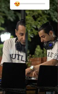 دیجی حرفه ای .dj edris .استیج.باغ .فینگر