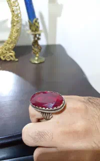 انگشتر یاقوت نقره 925