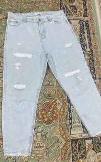 انواع شلوار جین پارچه ای
