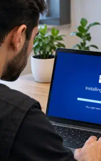 نصب ویندوز در محل