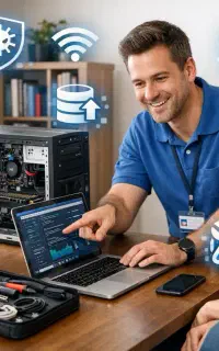 کلیه خدمات کامپیوتری در محل