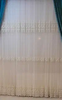 پرده مجلسی سالن همراه با والان و زیرپرده