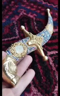 زیباترین خنجر نقره در کاشان