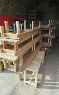 کفی تخت خواب تولیدی زیر تختی چوبی