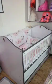 تخت نوزاد با حفاظ و خوش خواب نو