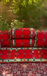 بالش دستباف رنگ ثابت