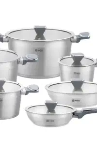 سرویس قابلمه ۱۲پارچه استیل MGS