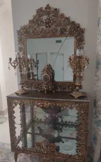 آینه شمعدان وبوفه طرح برنز
