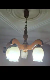 لوستر چوبی