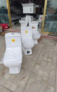 توالت فرنگی چینی پارس تخلیه عالی(روشویی شیرالات)