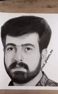 طراحی چهره سیاه قلم