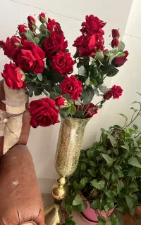 گلدان بلند شیشه ترک نونو