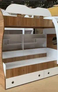 تخت دوطبقه مدل کاپا با تحمل وزن بالا/چکی