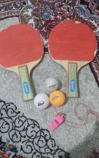 راکت پینگ پنگ با سه عدد توپ