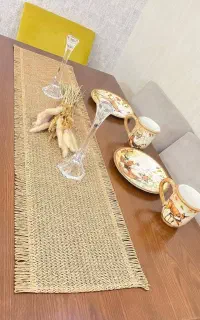 رانر (رومیزی ) و زیر بشقابی حصیری وارداتی