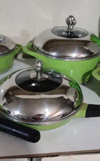 سرویس قابلمه چدن برند MGS دارایی ماهیتابه رژیمی