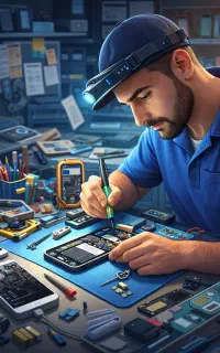 تعمیرات موبایل و برد های الکترونیکی