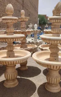 آبنما طرح‌ سنگ و مجسمه فرشته