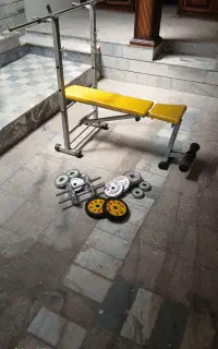 میز چند کاره و دمبل استیل بدنسازی