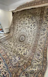 فرش دستبافت ۲۴ متری نایین ریز بافت