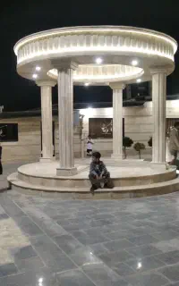 اجرای سنگ نما رومی کف پله طرح از شما اجرا از ما
