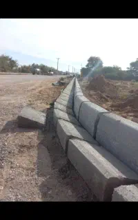 اجرای جدول، بتن، کفپوش