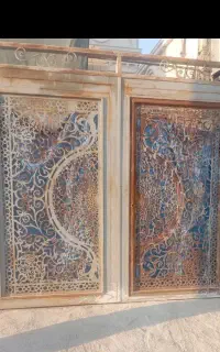درب حیاط اهنی