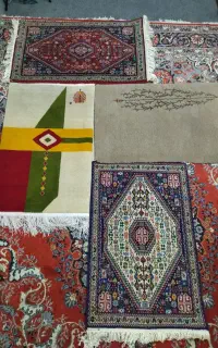 فرش دستباف. نخ پشم و ریشه هندی