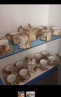 سرویس قهوه خوری طلایی