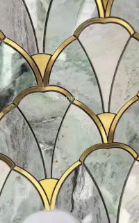 ک.    ف سازی دکوراتیو حرفه ای با سنگ طبیعی