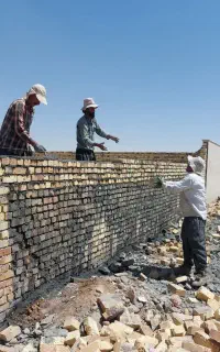 تخریب وبنایی/بنا /بلوک چینی واستخروشفته /بااکیپ