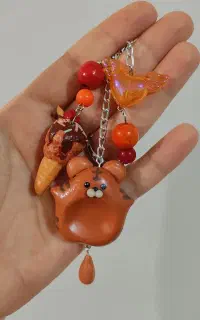 چارم بگ،جاکلیدی،اویز گوشی،چسبونک خمیری