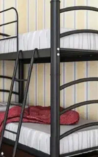 تختخواب دوطبقه با تشک در حد نو