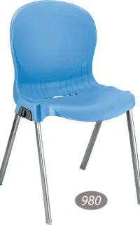 صندلی پایه فلزی بدون دسته ناصر پلاستیک کد 980