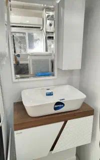 کد۲۲۰روشویی کابینتی آرمانیا(سایز۷۰در۴۰سانت)طرح چوب