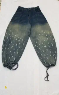شلوار فول بگ جین