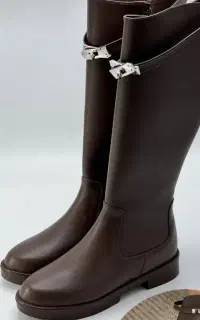 چکمه مدل هرمس  رنگ قهوه ای  سایز ۳۹