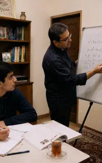 حل سوالات ریاضی و زبان