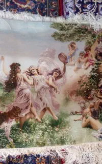 تابلو فرش چله ابریشم