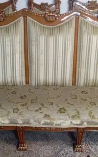 مبل چوبی ۹ نفره پارچه ترک