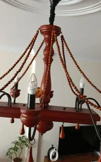 لوستر چوبی