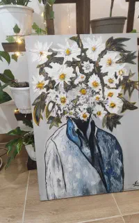 تابلو دکوراتیو رنگ روغن پتینه کاری برجسته
