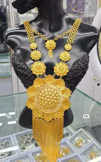 گردنبند اماراتی النگو فیوژن نقره