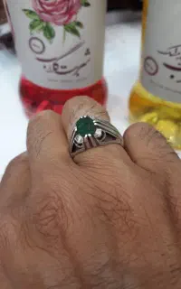 انگشتر نقره زمرد
